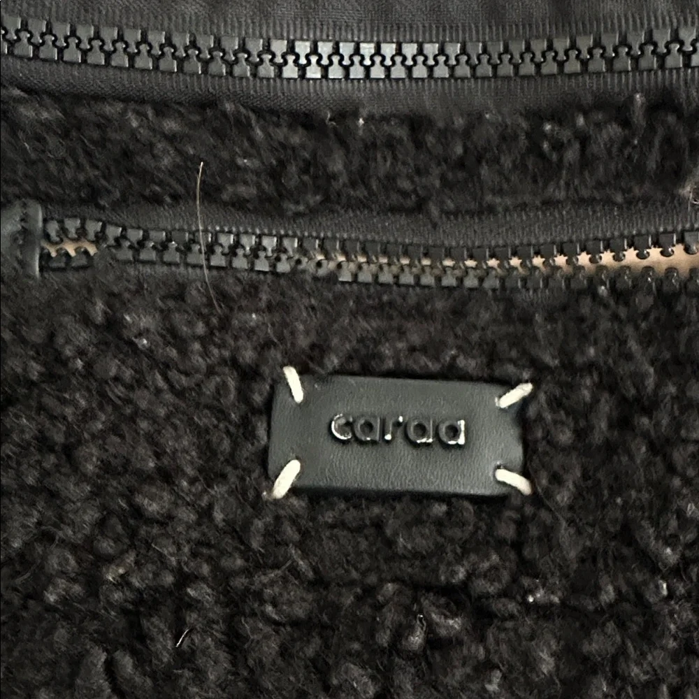 Caraa x free people black Sherpa sling bag nwot